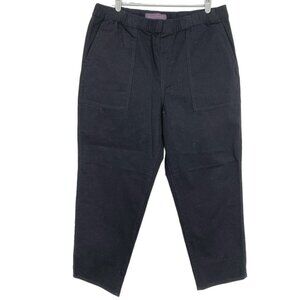 Gloria Vanderbilt Womens Black Pants Sz 16 Pull-on Tapered Leg High Rise Stretch